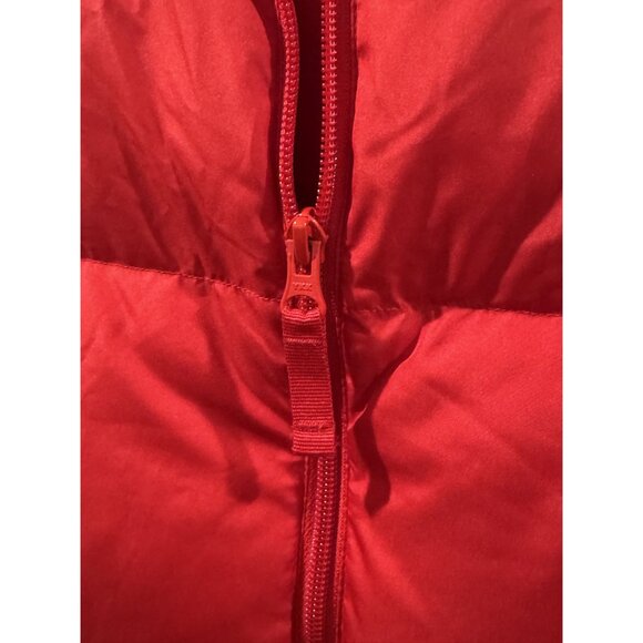 Lands End Red Puffer Vest XL 46-48 Lightweight Polyester  Insulated Down Feather - Picture 5 of 6